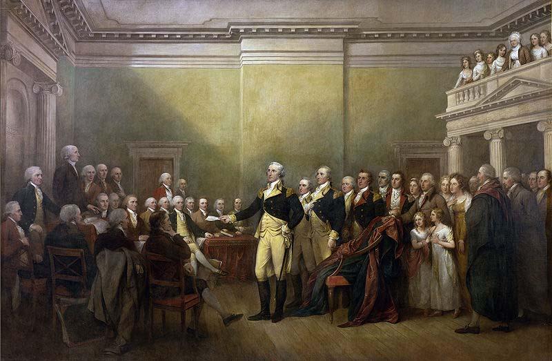 John Trumbull General George Washington Resigning his Commission France oil painting art